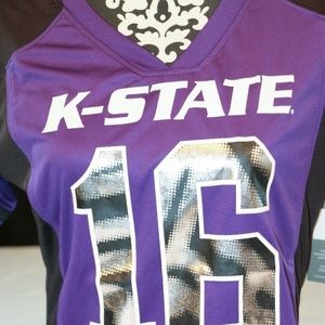 Tops - Kansas State Wildcats K-State Football Jersey #16 Tops - Kansas State Wildcats K-State Football Jersey #16